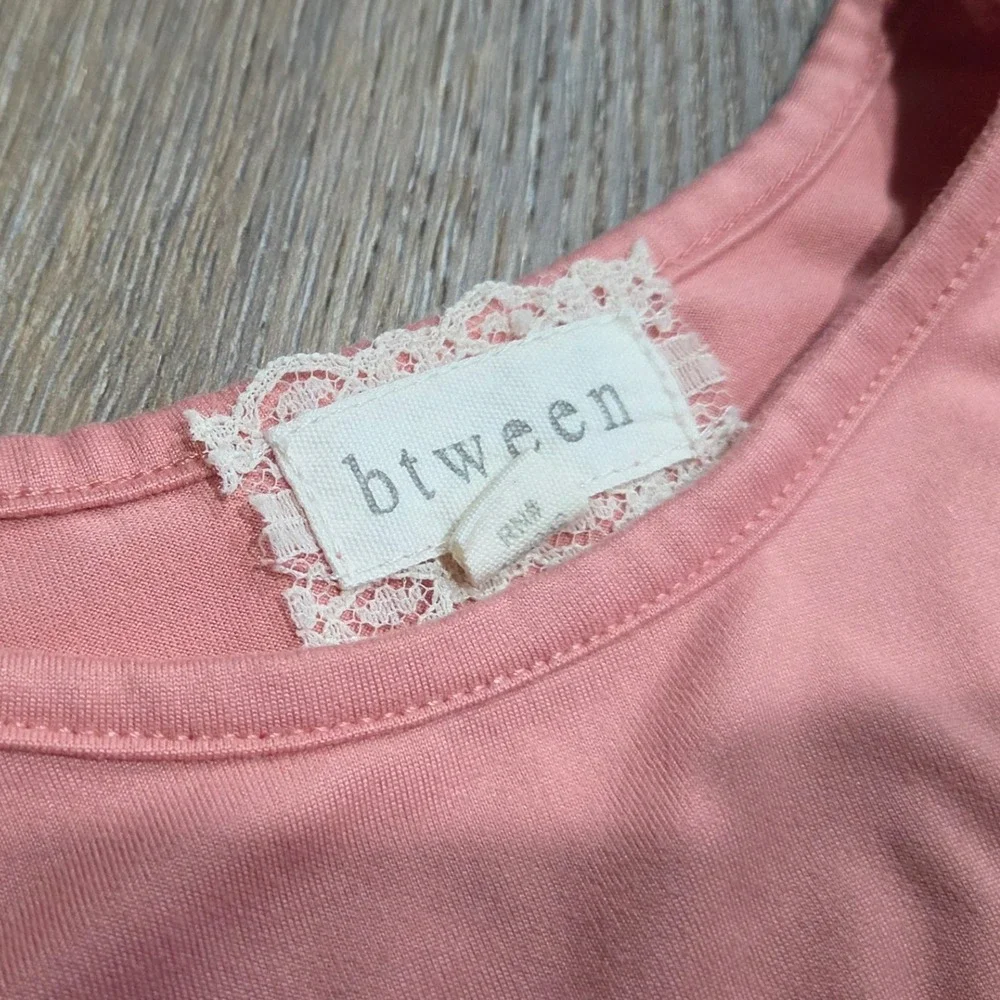 Btween Girls Pink Twist Front Crop Top and Paisley Wide Leg Pants Set Size 6